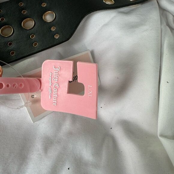 New juicy couture grommet wide belt snake print faux leather Elastic size L/XL main image 7